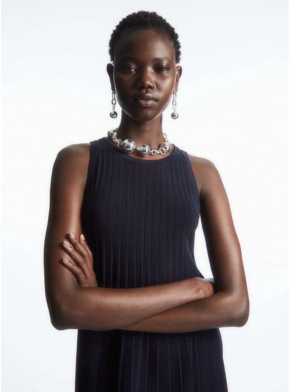 COS Pleated A-Line Dress